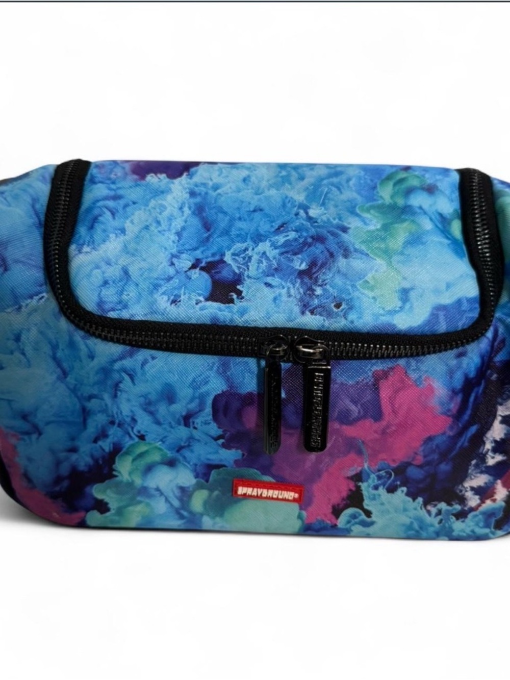 Sprayground Blue & Purple Cloud Print Cosmetic Pouch